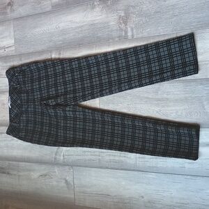 iltm I Love Tyler Madison Black Plaid Velvet High Rise Pull On Pants Size XS